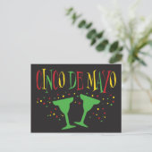Cinco de Mayo met Margaritas Briefkaart (Staand voorkant)
