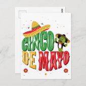 Cinco de Mayo met Pet Cactus Funny Cinco de Mayo Briefkaart (Voorkant / Achterkant)