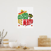 Cinco de Mayo met Pet Cactus Funny Cinco de Mayo Poster (Keuken)