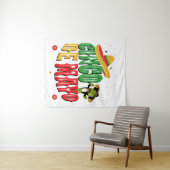 Cinco de Mayo met Pet Cactus Funny Cinco de Mayo Wandkleed (In Situ (horizontaal))