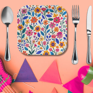 Cinco De Mayo-Mexicaans feestje Papieren Bordje
