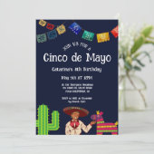 Cinco de Mayo Mexicaans verjaardagsfeestje Kaart (Staand voorkant)