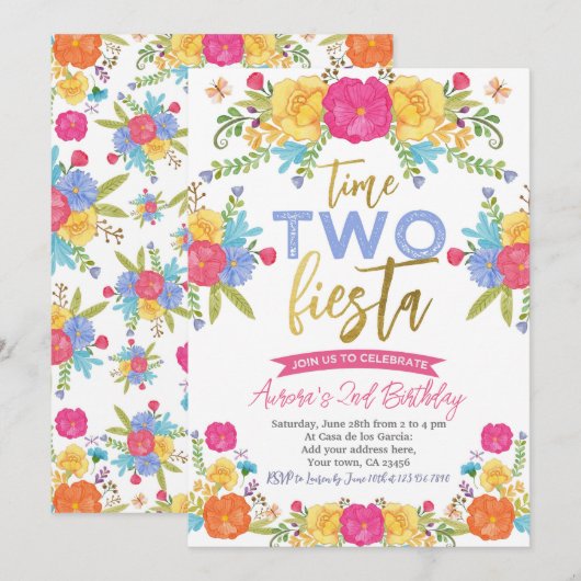 Cinco de Mayo Mexicaanse 2e verjaardag Kaart (Voorkant / Achterkant)