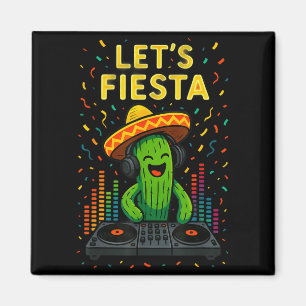 Cinco de mayo Mexicaanse cactus feest grappig laat Magneet