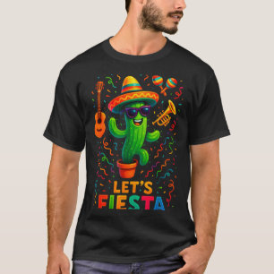 Cinco de mayo Mexicaanse cactus feest grappig late T-shirt