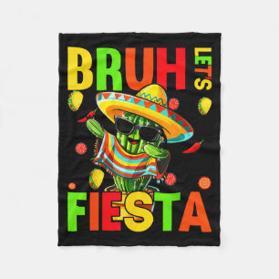Cinco de Mayo Mexicaanse cactus grappig laat ons f Fleece Deken