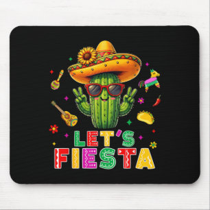 Cinco de mayo Mexicaanse cactus grappig laten we f Muismat
