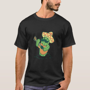 Cinco de Mayo Mexicaanse cactus met sombrero en Gu T-shirt