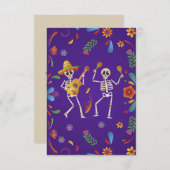 Cinco de Mayo Mexicaanse Fiesta schedel Bedankkaart (Voorkant / Achterkant)