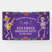 Cinco de Mayo Mexicaanse Fiesta verjaardag Custom Spandoek (Horizontaal)