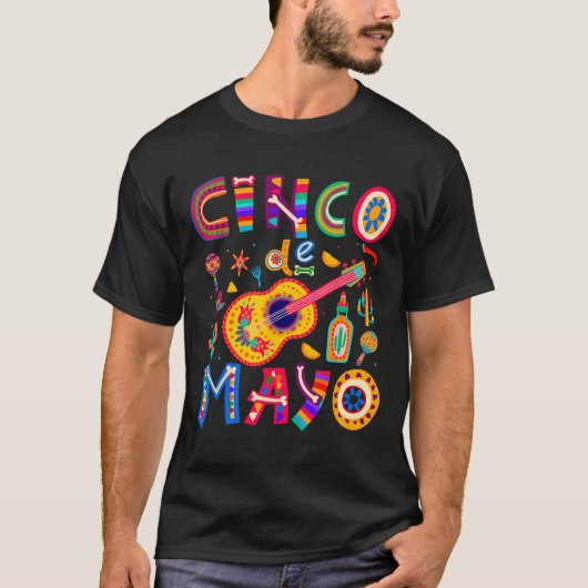 Cinco de Mayo Mexicaanse Taco Funny 5 De Mayo Lets T-shirt (Voorkant)