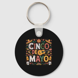 Cinco de Mayo Mexicaanse Taco gitaar Fiesta Cinco  Sleutelhanger