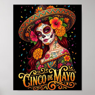 Cinco De Mayo Mexicaanse Vrouwen Fiesta 5 De Mayo Poster