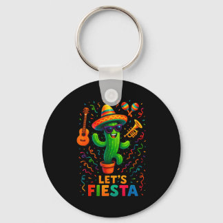 Cinco de mayo mexican cactus party funny letsCinco Sleutelhanger