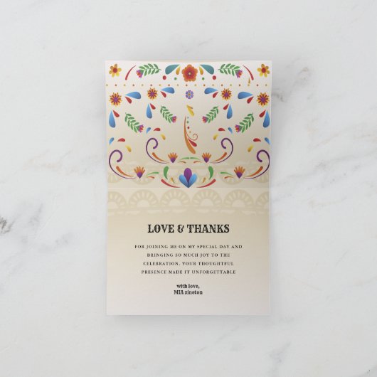 Cinco de Mayo Mexican Fiesta Dode schedel Custom Bedankkaart (Binnen)