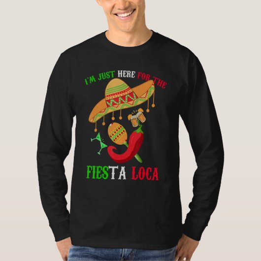 Cinco De Mayo Mexican Fiesta Loca Crazy Party Span T-shirt (Voorkant)