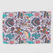 Cinco De Mayo Mexican Fiesta Seamless Pattern Golfhanddoek (Horizontaal)