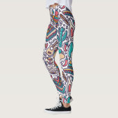 Cinco De Mayo Mexican Fiesta Seamless Pattern Leggings (Links)