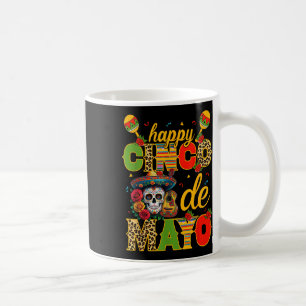 Cinco de Mayo Mexican Skull Fiesta Kostuum 5 de Ma Koffiemok