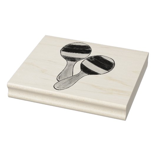 Cinco de Mayo Musical Instrument Mexican Maracas Rubberstempel (Stempel)