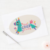 Cinco De Mayo Oval Sticker (Envelop)
