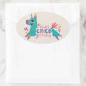 Cinco De Mayo Oval Sticker (Tas)