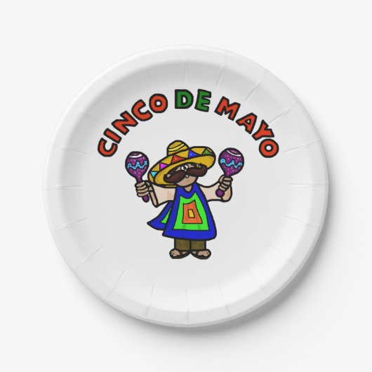 Cinco de Mayo Paper Party Borden Papieren Bordje (Voorkant)