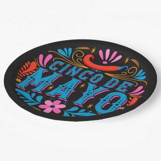 Cinco De Mayo Papieren Bordje (Gekanteld)