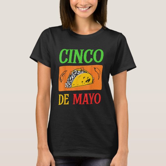 Cinco De Mayo Party Mexico Mexican Fiesta T-shirt (Voorkant)