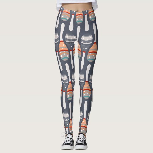 Cinco De Mayo Pattern Leggings (Voorkant)