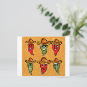 Cinco de Mayo Peppers Briefkaart (Staand voorkant)