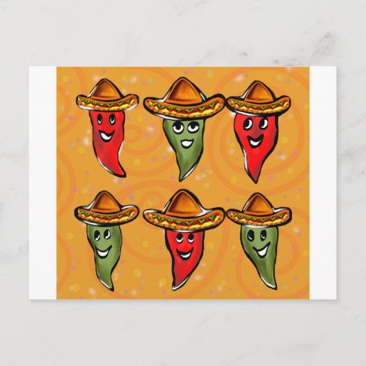Cinco de Mayo Peppers Briefkaart (Voorkant)