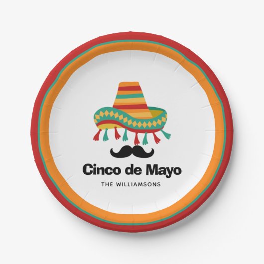 Cinco de Mayo Personalized Papieren Bordje (Voorkant)