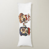Cinco De Mayo Pugs Body Pillow Lichaamskussen (Voorkant Verticaal)