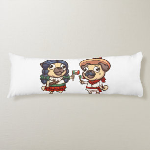 Cinco De Mayo Pugs Body Pillow Lichaamskussen