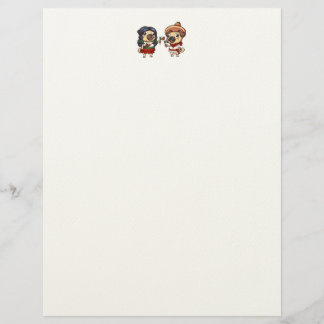 Cinco De Mayo Pugs Letterhead Briefhoofd