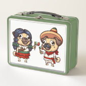 Cinco De Mayo Pugs Lunchbox (Voorkant)