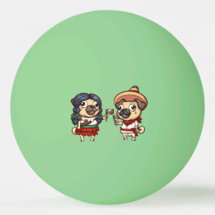 Cinco De Mayo Pugs Ping Pong Balls Pingpongballen