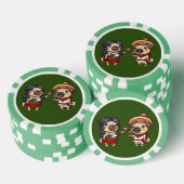 Cinco De Mayo Pugs Poker Chips (Opstapeling)
