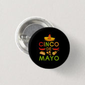 Cinco de Mayo Ronde Button 3,2 Cm (Voorkant /achterkant)