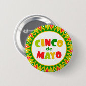 Cinco de Mayo Ronde Button 5,7 Cm (Voorkant /achterkant)