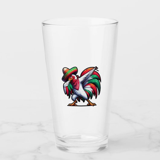 Cinco de Mayo Rooster Glas (Voorkant)