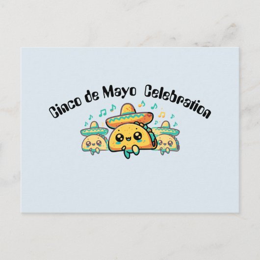 Cinco de Mayo Salsa Tacos Briefkaart (Voorkant)