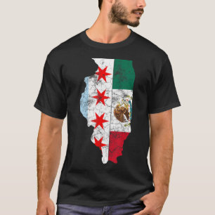 Cinco De Mayo Shirt in Chicago Mexicaanse vlag Vro