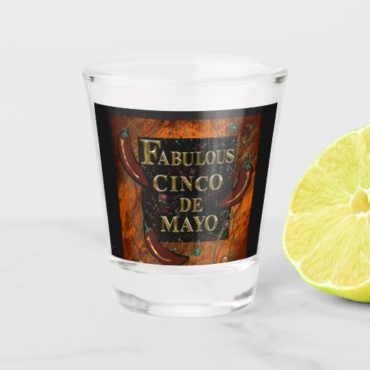 Cinco de Mayo Shot Glas (Voorkant)