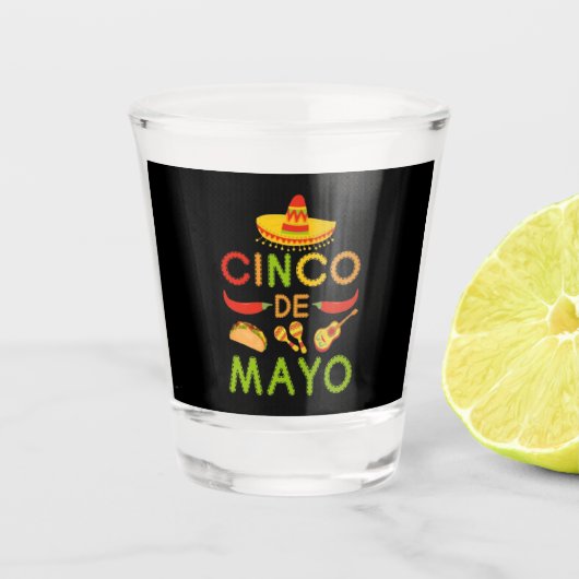 Cinco de Mayo Shot Glas (Voorkant)