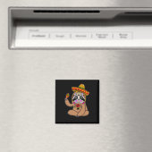 Cinco de Mayo Sloth Halloween Mexicaanse dag van d Magneet (Insitu (Vaatwasser))