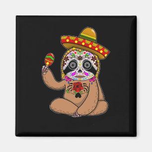 Cinco de Mayo Sloth Halloween Mexicaanse dag van d Magneet