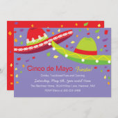 Cinco de Mayo Sombrero Fiesta Kaart (Voorkant / Achterkant)