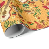 Cinco de Mayo Sombrero Mexican Thleed Cadeaupapier (Rol Hoek)